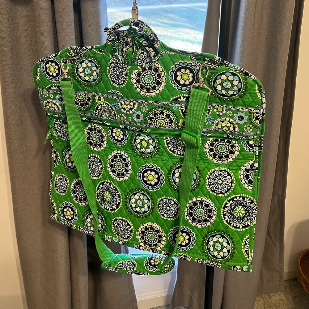 RETIRED Vera Bradley Garment Bag in Cupcake Green
